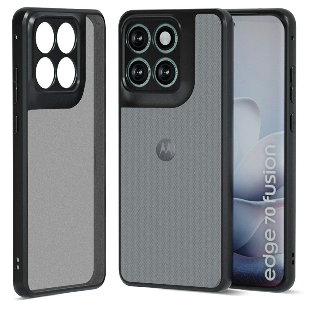 IBMRS For Motorola Edge 70 Fusion+ 5G  /  70 Fusion 5G Case Soft TPU Frame Hard PC Back Anti-Fall Phone Cover