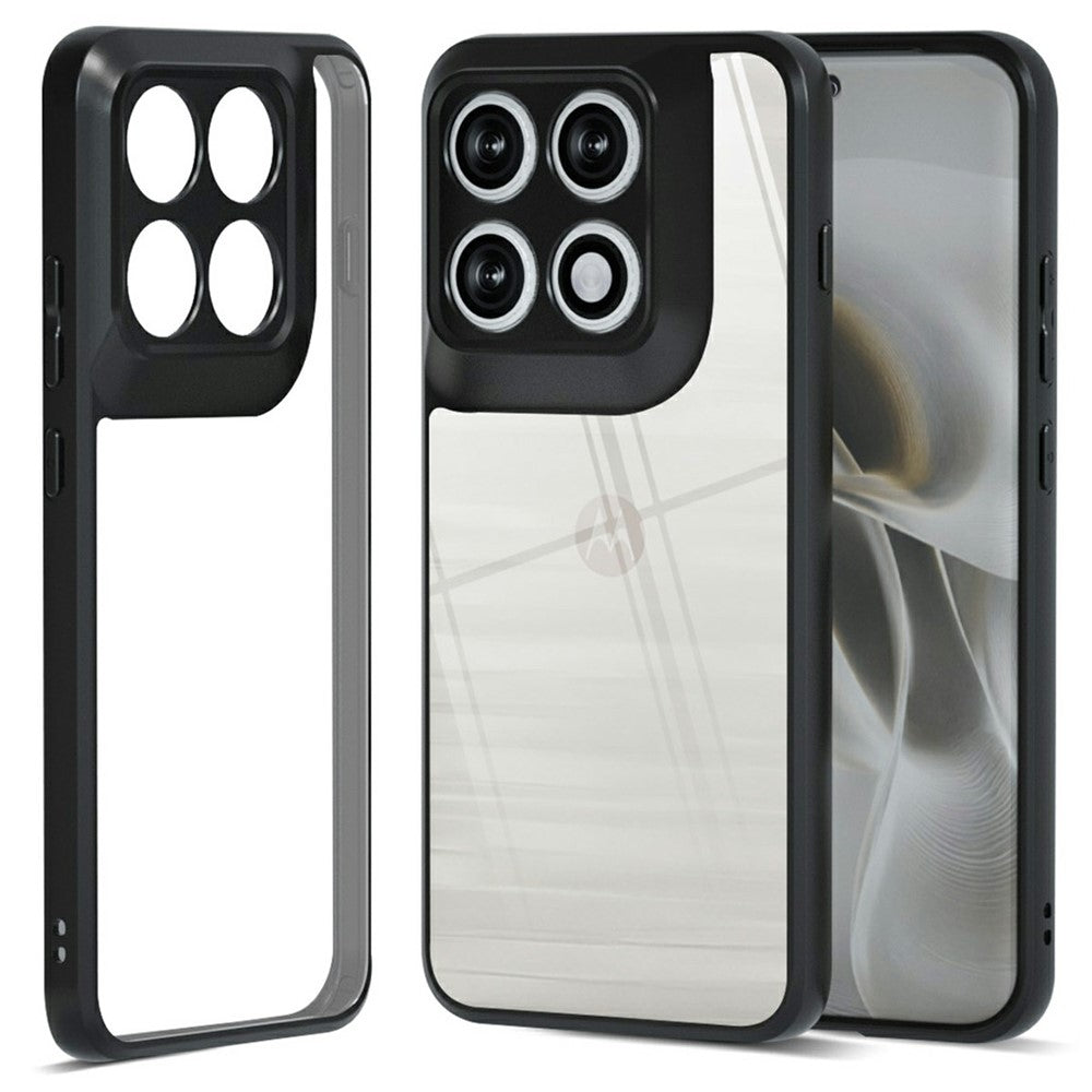 IBMRS For Motorola Edge 70 Pro 5G  /  70 Pro+ 5G Case Soft TPU Frame Hard PC Back Anti-Fall Phone Cover