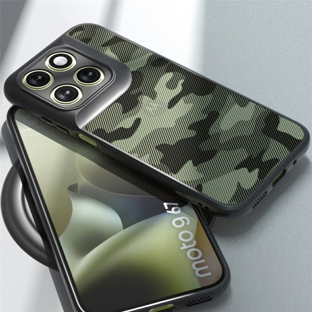 IBMRS For Motorola Moto G77 5G / G67 5G Case Soft TPU Frame Hard PC Back Anti-Fall Phone Cover