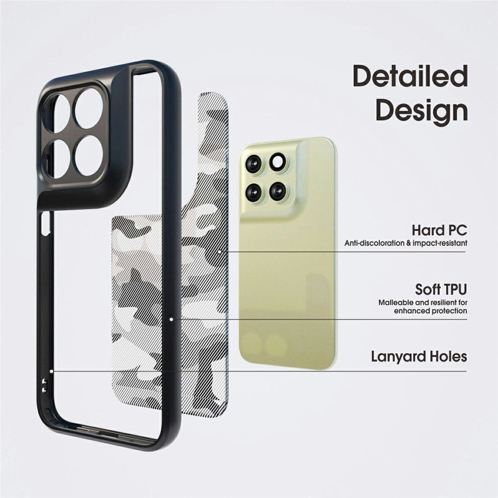 IBMRS For Motorola Moto G77 5G / G67 5G Case Soft TPU Frame Hard PC Back Anti-Fall Phone Cover