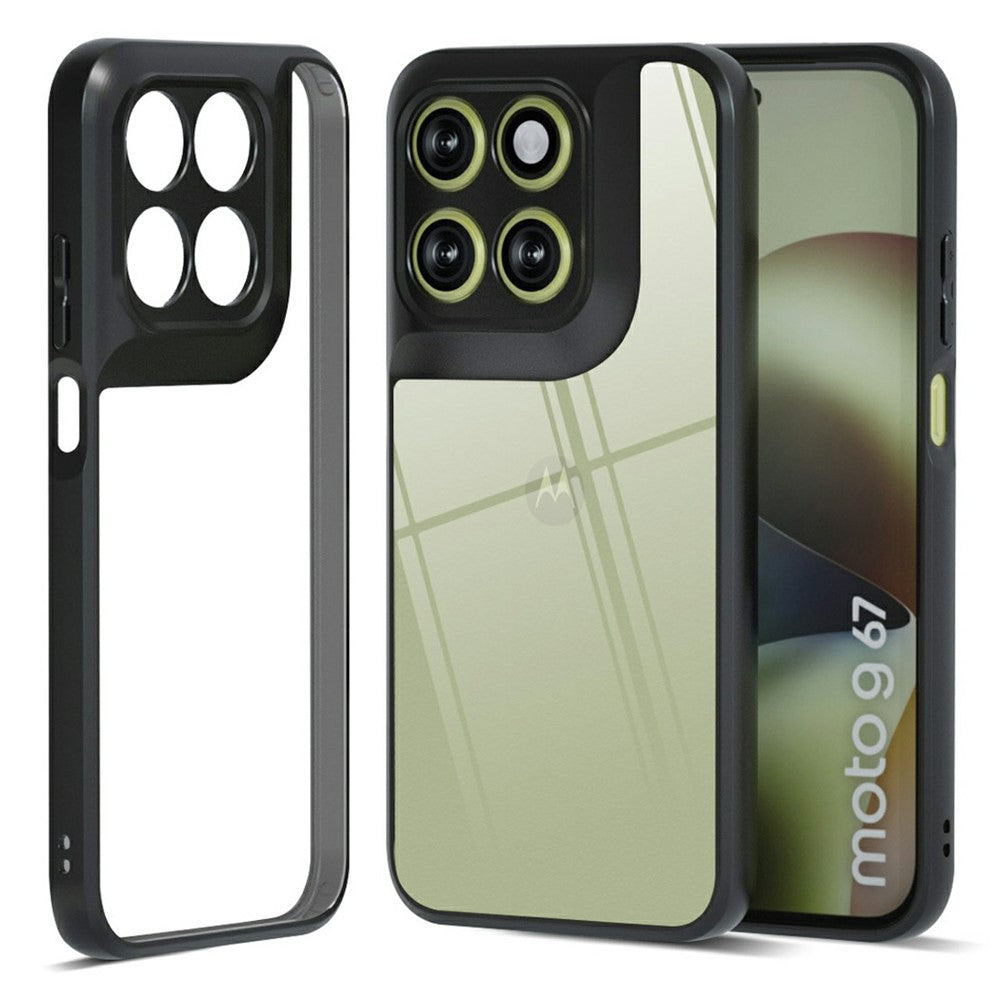 IBMRS For Motorola Moto G77 5G / G67 5G Case Soft TPU Frame Hard PC Back Anti-Fall Phone Cover