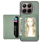 For Xiaomi 17T Pro Case RFID Blocking Carbon Fiber Leather Phone Back Cover with Card Holder