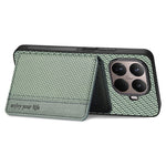 For Xiaomi 17T Case RFID Blocking Carbon Fiber Leather Phone Back Cover with Card Holder