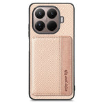 For Xiaomi 17T Case RFID Blocking Carbon Fiber Leather Phone Back Cover with Card Holder