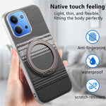 Xiaomi Redmi 15C 4G (EU) (173 mm) / 15C 5G (EU) (173 mm), magnetisk stativcover i PU-læder + PC + TPU-mobilcover