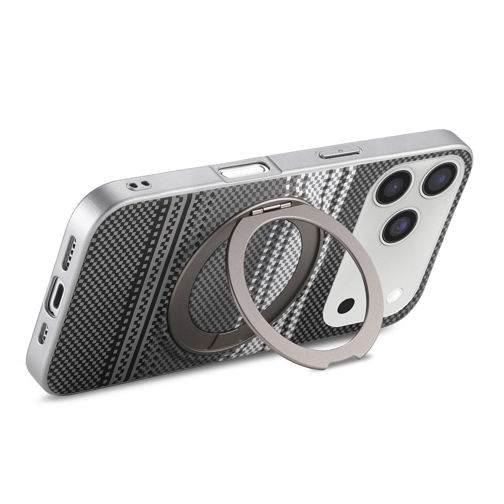 For iPhone 17 Pro Max Case Magnetic Kickstand PU Leather + PC + TPU Gradient Phone Cover