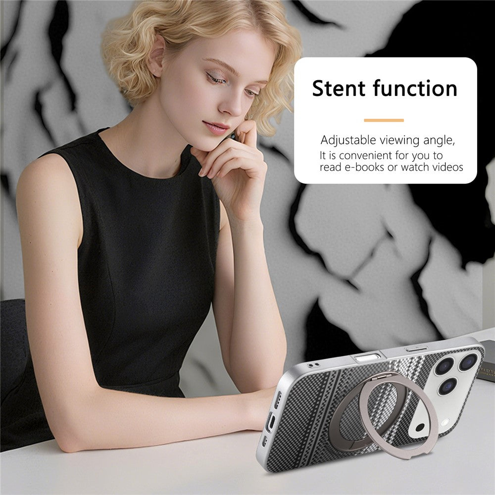 For iPhone 17 Pro Max Case Magnetic Kickstand PU Leather + PC + TPU Gradient Phone Cover