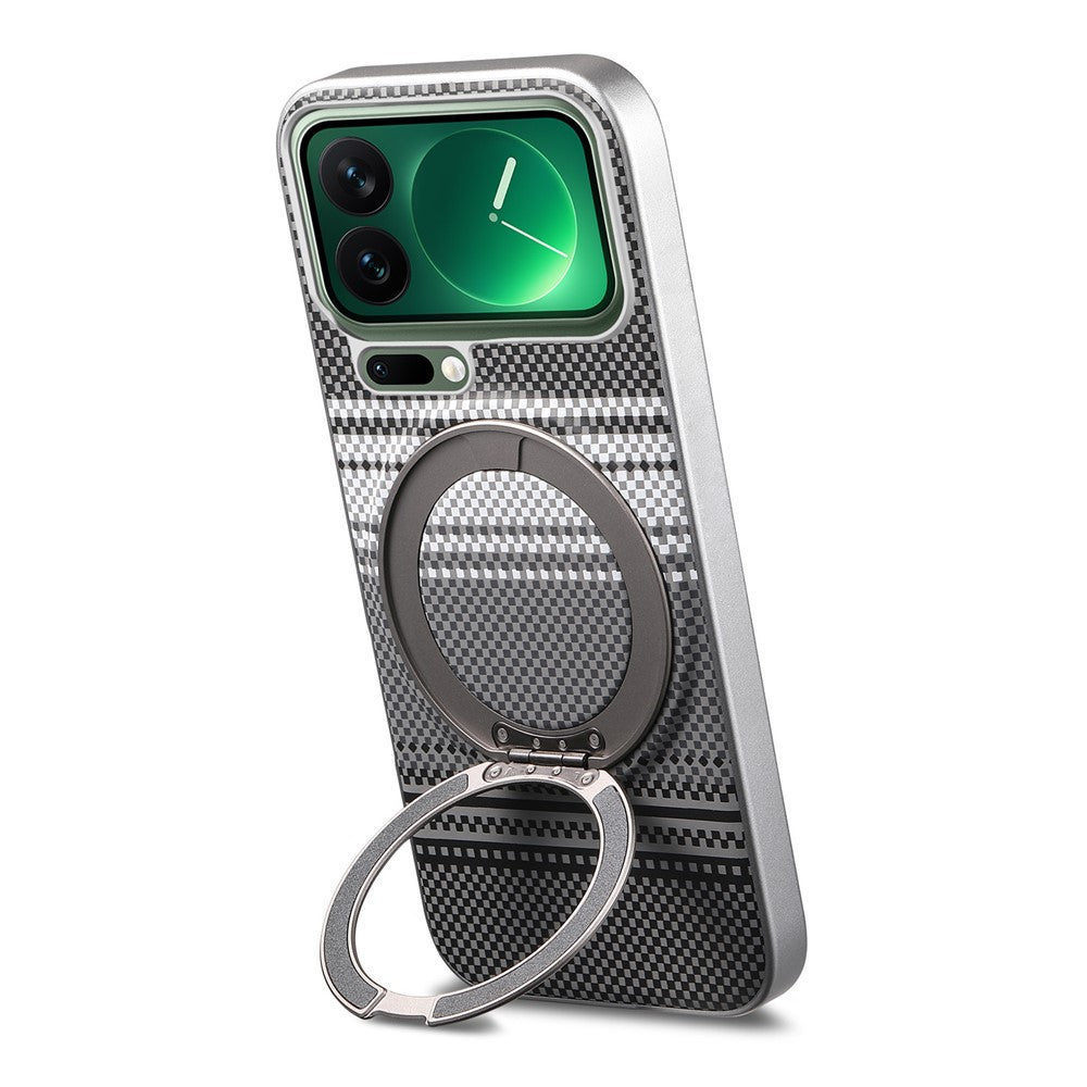 For Xiaomi 17 Pro Case Magnetic Kickstand PU Leather + PC + TPU Gradient Phone Cover