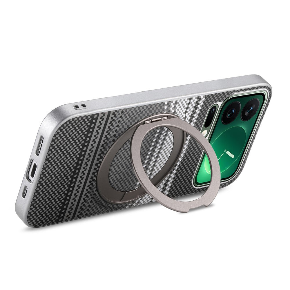 For Xiaomi 17 Pro Case Magnetic Kickstand PU Leather + PC + TPU Gradient Phone Cover