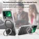 For Xiaomi 17 Pro Case Magnetic Kickstand PU Leather + PC + TPU Gradient Phone Cover