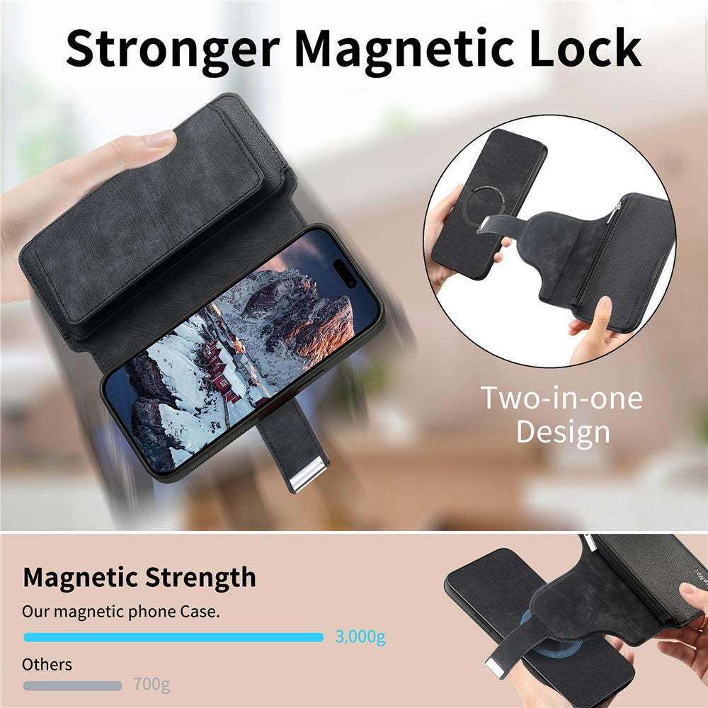 CASENEO MW-02 til Nothing Phone (4a) Pro etui Aftageligt magnetisk læder flip cover
