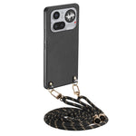 For Nothing Phone (4a) Pro Case Carbon Fiber Texture Hybrid Phone Back Cover with Adjustable Strap