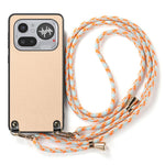For Nothing Phone (4a) Pro Case Carbon Fiber Texture Hybrid Phone Back Cover with Adjustable Strap