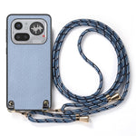 For Nothing Phone (4a) Pro Case Carbon Fiber Texture Hybrid Phone Back Cover with Adjustable Strap