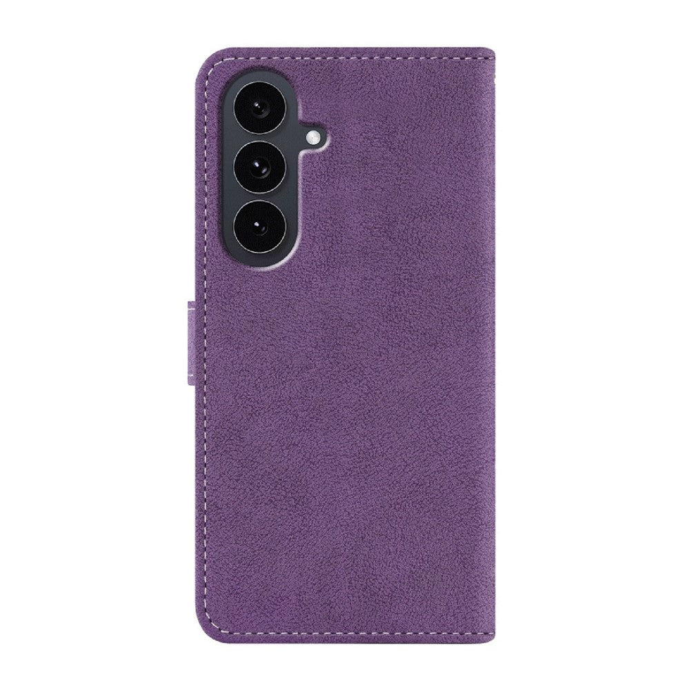 For Samsung Galaxy S26 FE Case Retro PU Leather Wallet Phone Cover with Rotating Card Slots Holder