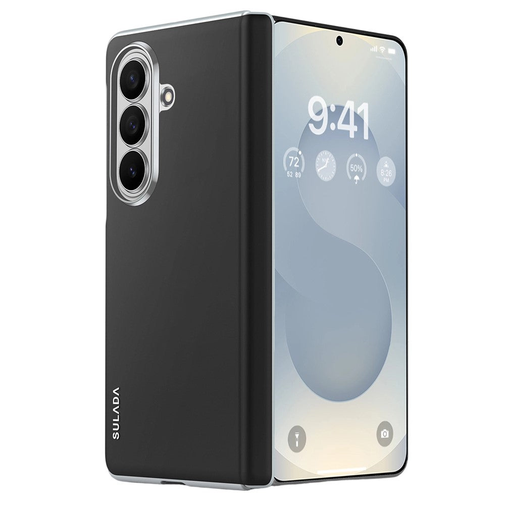 SULADA For Samsung Galaxy Z Fold8 Ultra Magnetic Case Leather Back Cover Hinge Protection