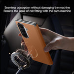 SULADA For Samsung Galaxy Z Fold8 Ultra Case Genuine Cow Leather Frameless Phone Back Cover