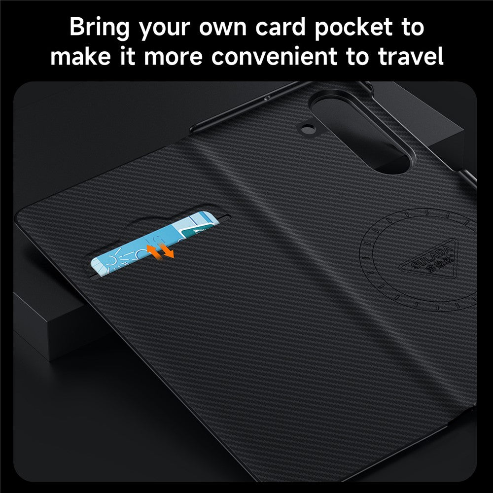 SULADA For Samsung Galaxy Z Fold8 Ultra Magnetic Case View Window Leather Phone Cover with Auto Wake / Sleep