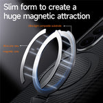 SULADA For Samsung	Galaxy Z Fold8 Ultra Magnetic Case Kickstand PU + PC Phone Cover Carbon Fiber Texture