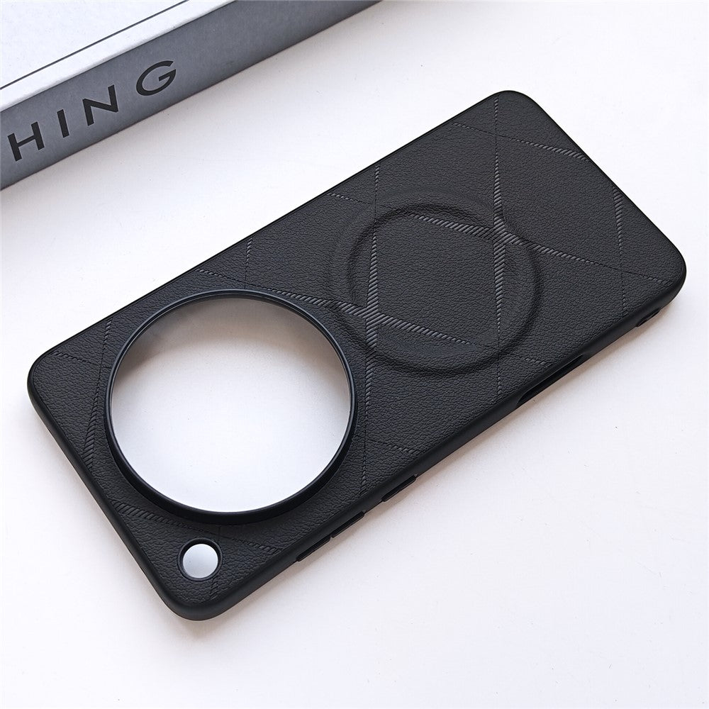 For Oppo Find X9 Ultra 5G Magnetic Case X-Patterned TPU PU Leather PC Anti-Drop Phone Cover