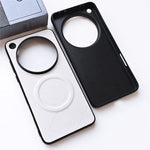 For Oppo Find X9 Ultra 5G Magnetic Case X-Patterned TPU PU Leather PC Anti-Drop Phone Cover