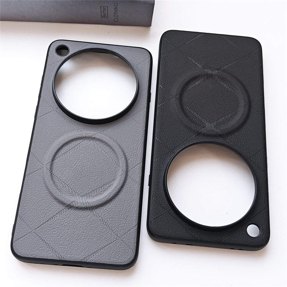 For Oppo Find X9 Ultra 5G Magnetic Case X-Patterned TPU PU Leather PC Anti-Drop Phone Cover