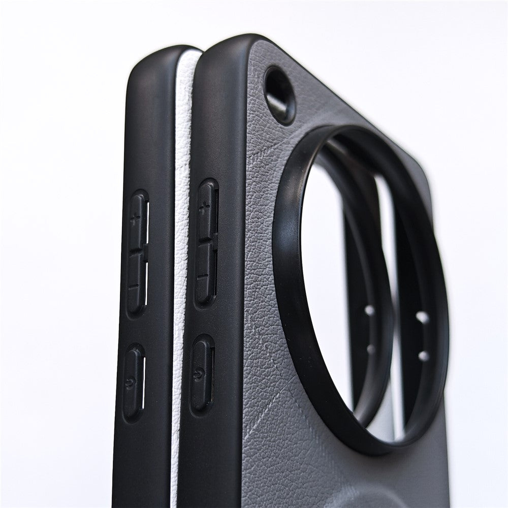 For Oppo Find X9 Ultra 5G Magnetic Case X-Patterned TPU PU Leather PC Anti-Drop Phone Cover
