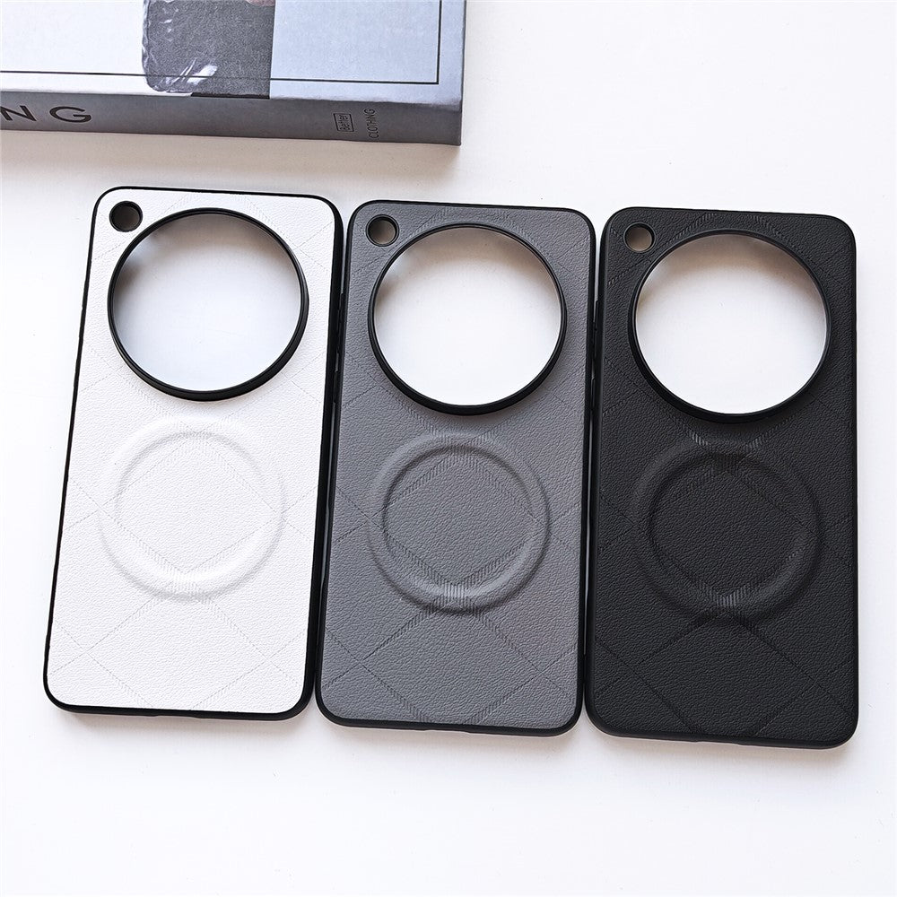 For Oppo Find X9 Ultra 5G Magnetic Case X-Patterned TPU PU Leather PC Anti-Drop Phone Cover