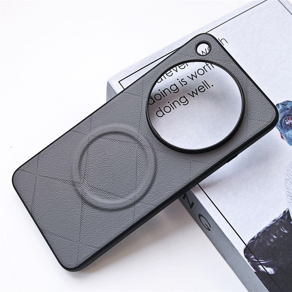For Oppo Find X9 Ultra 5G Magnetic Case X-Patterned TPU PU Leather PC Anti-Drop Phone Cover