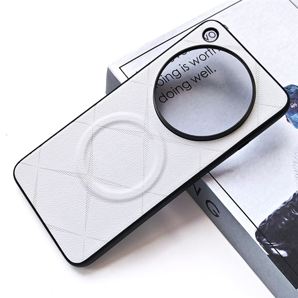 For Oppo Find X9 Ultra 5G Magnetic Case X-Patterned TPU PU Leather PC Anti-Drop Phone Cover