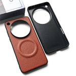 For Oppo Find X9 Ultra 5G Magnetic Case Litchi Texture PU Leather Coated PC + TPU Protective Phone Cover