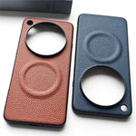 For Oppo Find X9 Ultra 5G Magnetic Case Litchi Texture PU Leather Coated PC + TPU Protective Phone Cover