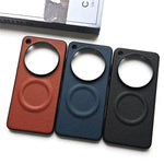 For Oppo Find X9 Ultra 5G Magnetic Case Litchi Texture PU Leather Coated PC + TPU Protective Phone Cover