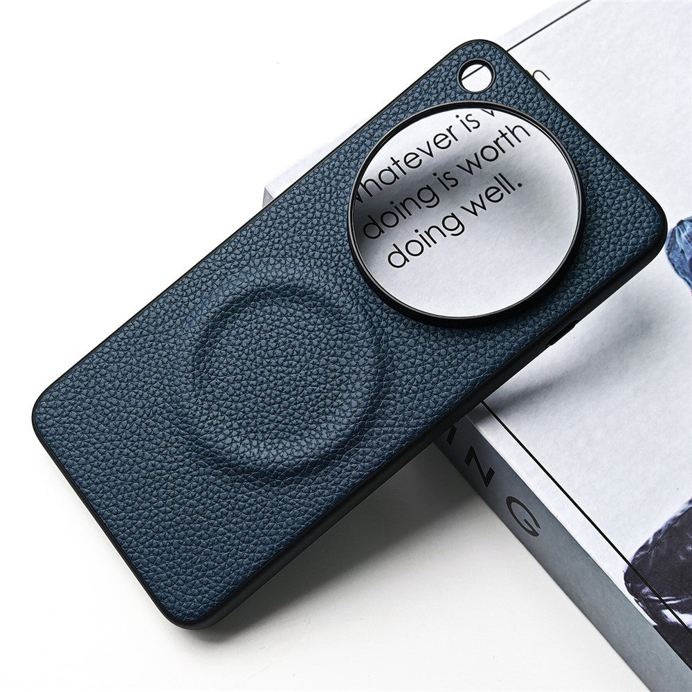 For Oppo Find X9 Ultra 5G Magnetic Case Litchi Texture PU Leather Coated PC + TPU Protective Phone Cover