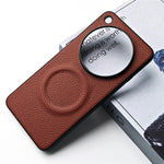 For Oppo Find X9 Ultra 5G Magnetic Case Litchi Texture PU Leather Coated PC + TPU Protective Phone Cover