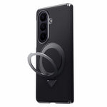 Til Samsung Galaxy Z Fold7 5G Magnetisk Etui Ægte Koskind + PC Støtteben Telefoncover