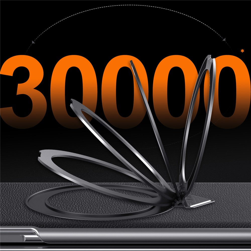 Til Samsung Galaxy Z Fold7 5G Magnetisk Etui Ægte Koskind + PC Støtteben Telefoncover