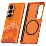 SULADA for Samsung Galaxy Z Fold8 Ultra Magnetic Case Golden Mountain Pattern Skin-Feel Hard PC Slim Phone Cover
