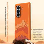 SULADA for Samsung Galaxy Z Fold8 Ultra Magnetic Case Golden Mountain Pattern Skin-Feel Hard PC Slim Phone Cover