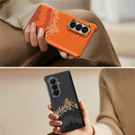 SULADA for Samsung Galaxy Z Fold8 Ultra Magnetic Case Golden Mountain Pattern Skin-Feel Hard PC Slim Phone Cover