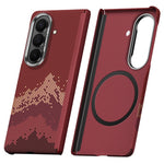 SULADA for Samsung Galaxy Z Fold8 Ultra Magnetic Case Golden Mountain Pattern Skin-Feel Hard PC Slim Phone Cover