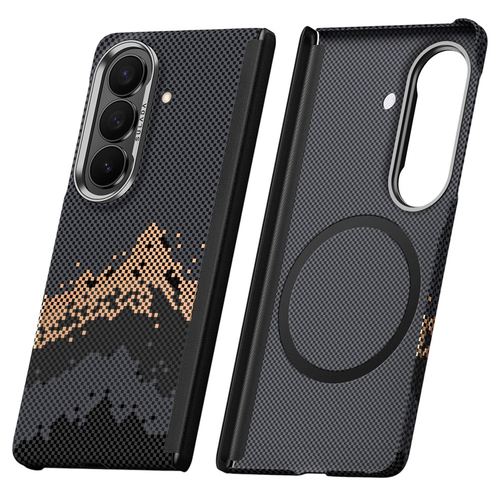 SULADA for Samsung Galaxy Z Fold8 Ultra Magnetic Case Golden Mountain Pattern Skin-Feel Hard PC Slim Phone Cover