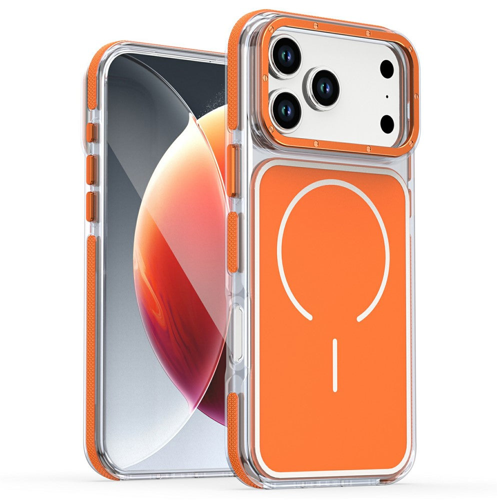 Til iPhone 18 Pro Max / 17 Pro Max Magnetisk Cover Dual Color Stødsikkert TPU PC Telefoncover