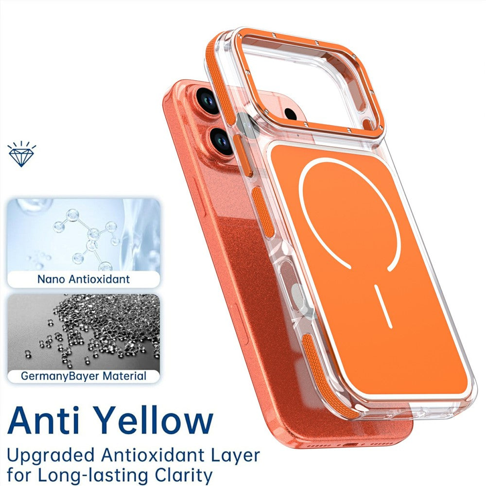 Til iPhone 18 Pro Max / 17 Pro Max Magnetisk Cover Dual Color Stødsikkert TPU PC Telefoncover