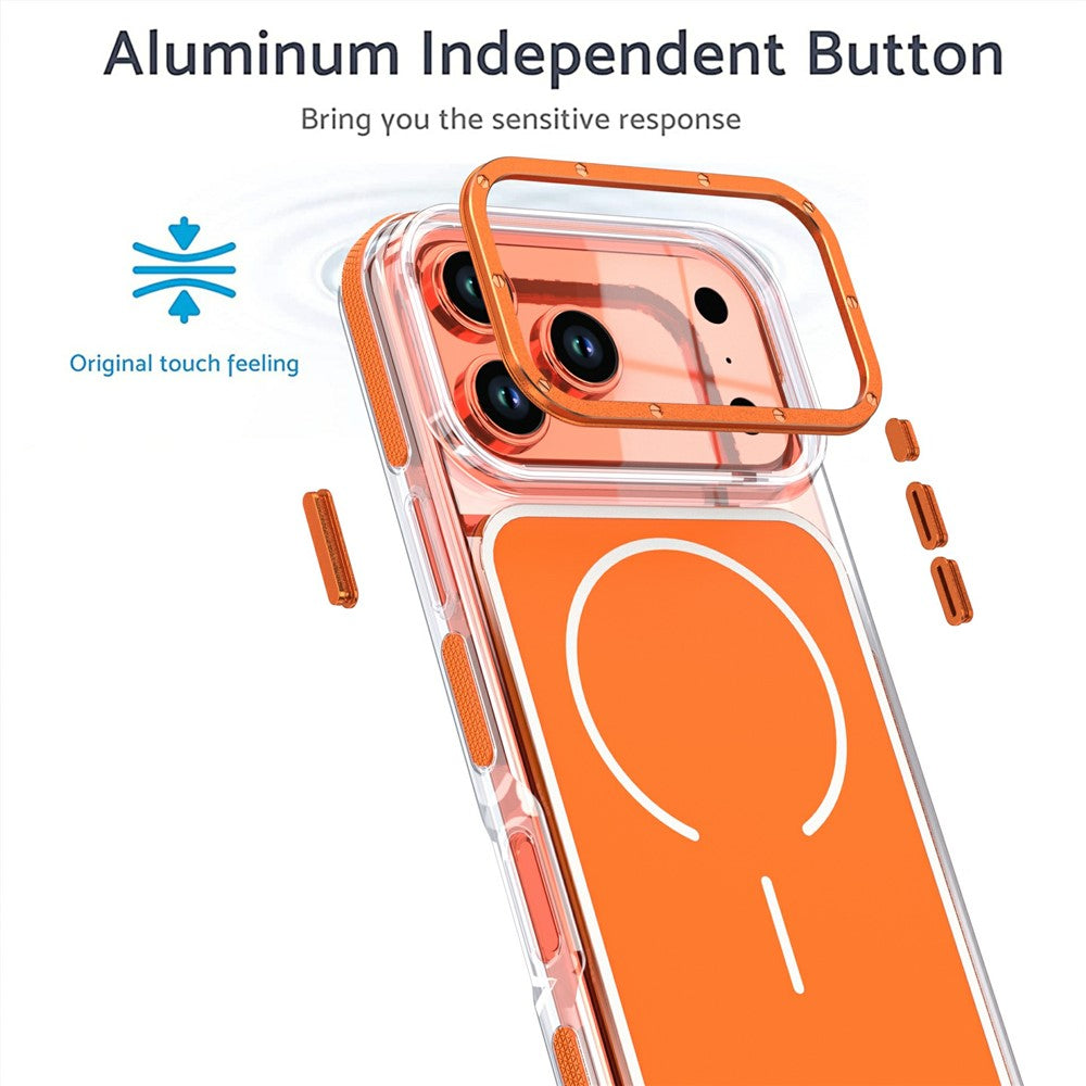 Til iPhone 18 Pro Max / 17 Pro Max Magnetisk Cover Dual Color Stødsikkert TPU PC Telefoncover