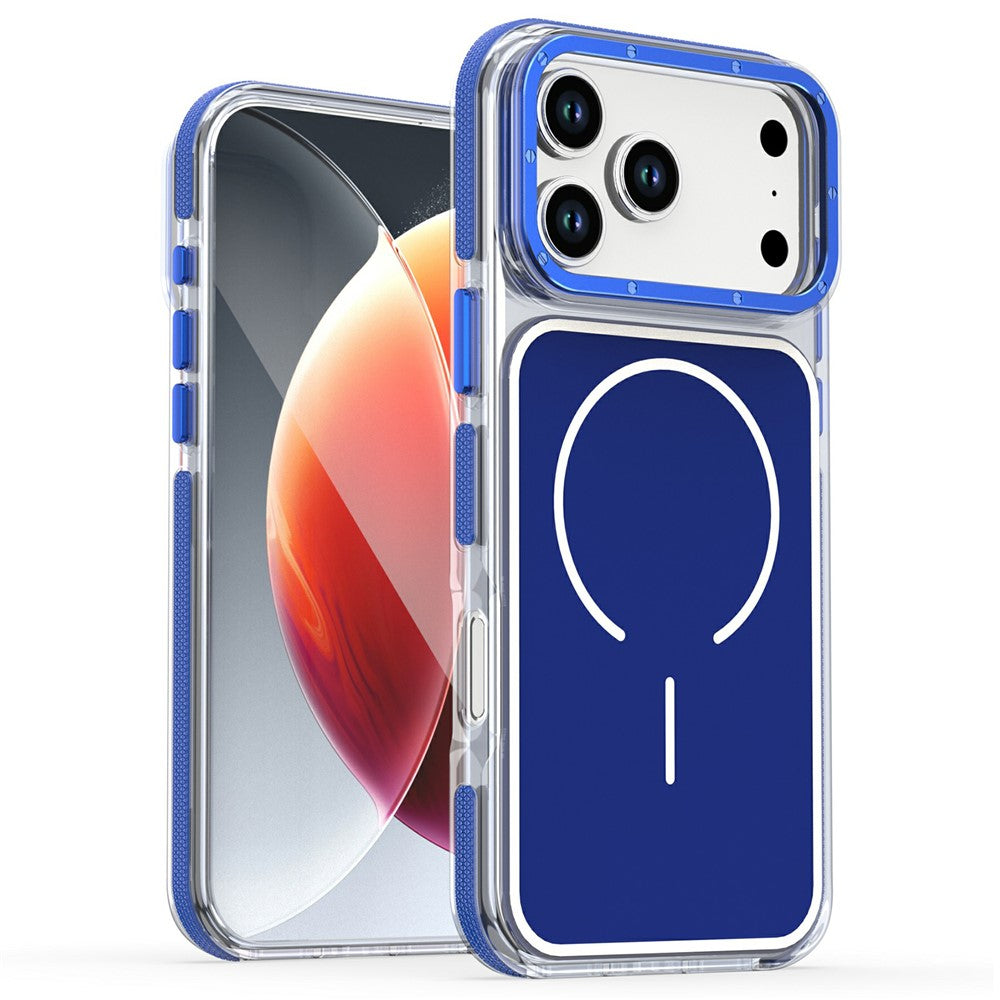 Til iPhone 18 Pro Max / 17 Pro Max Magnetisk Cover Dual Color Stødsikkert TPU PC Telefoncover