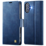 AUTSPACE for iPhone 17 Case A11 RFID Blocking Retro Leather Cell Phone Wallet Cover