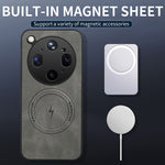 WANLONFENG til Oppo Find X9 Ultra 5G SD1 Series Magnetisk Cover Nappa Tekstur PC TPU Telefoncover