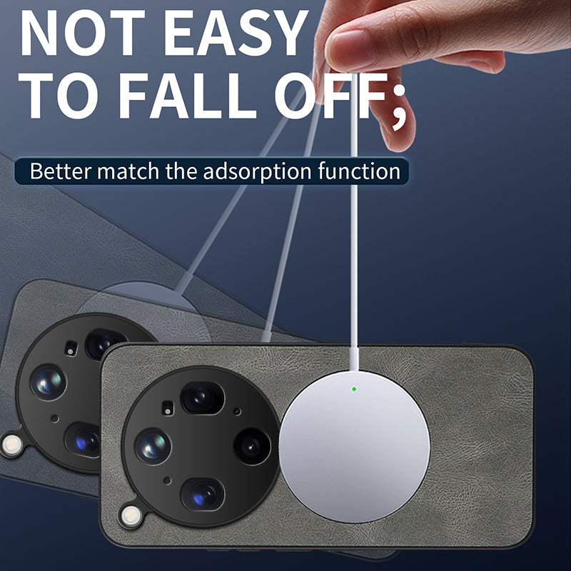 WANLONFENG til Oppo Find X9 Ultra 5G SD1 Series Magnetisk Cover Nappa Tekstur PC TPU Telefoncover