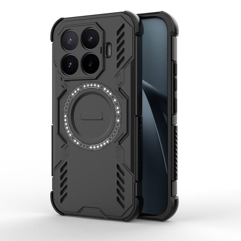WANLONFENG magnetisk skal til Xiaomi 17T, DJ-serien, PC- og TPU-mobilbeskyttelse med 2 hærdede glasfilm